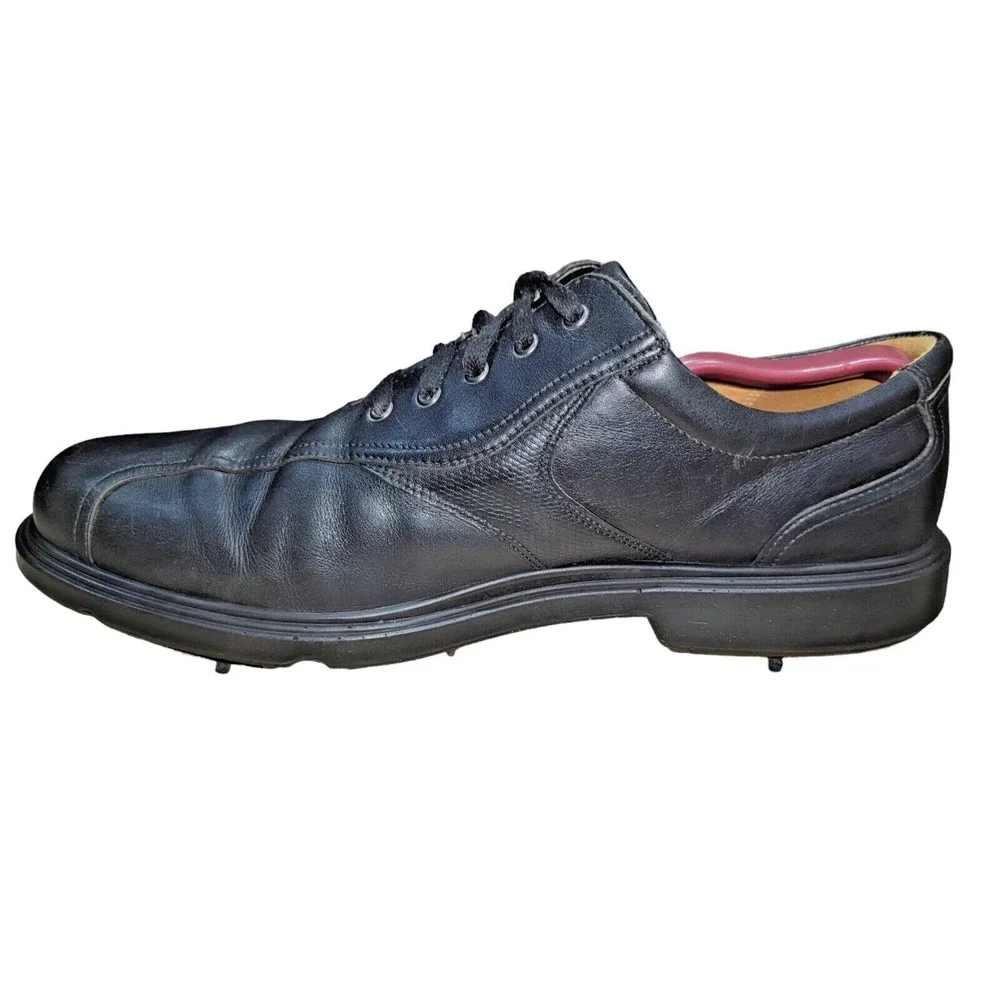 Ecco Mens Hydromax Classic Golf Shoes Black Leather Oxford‎ EU 46 / US 12 - 12.5
